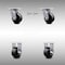 Service Caster 4 Inch SS Glass Filled Nylon Caster Set with Ball Bearings 2 Swivel Lock 2 Rigid SCC-SS30S420-GFNB-BSL-2-R-2 - alternate 1